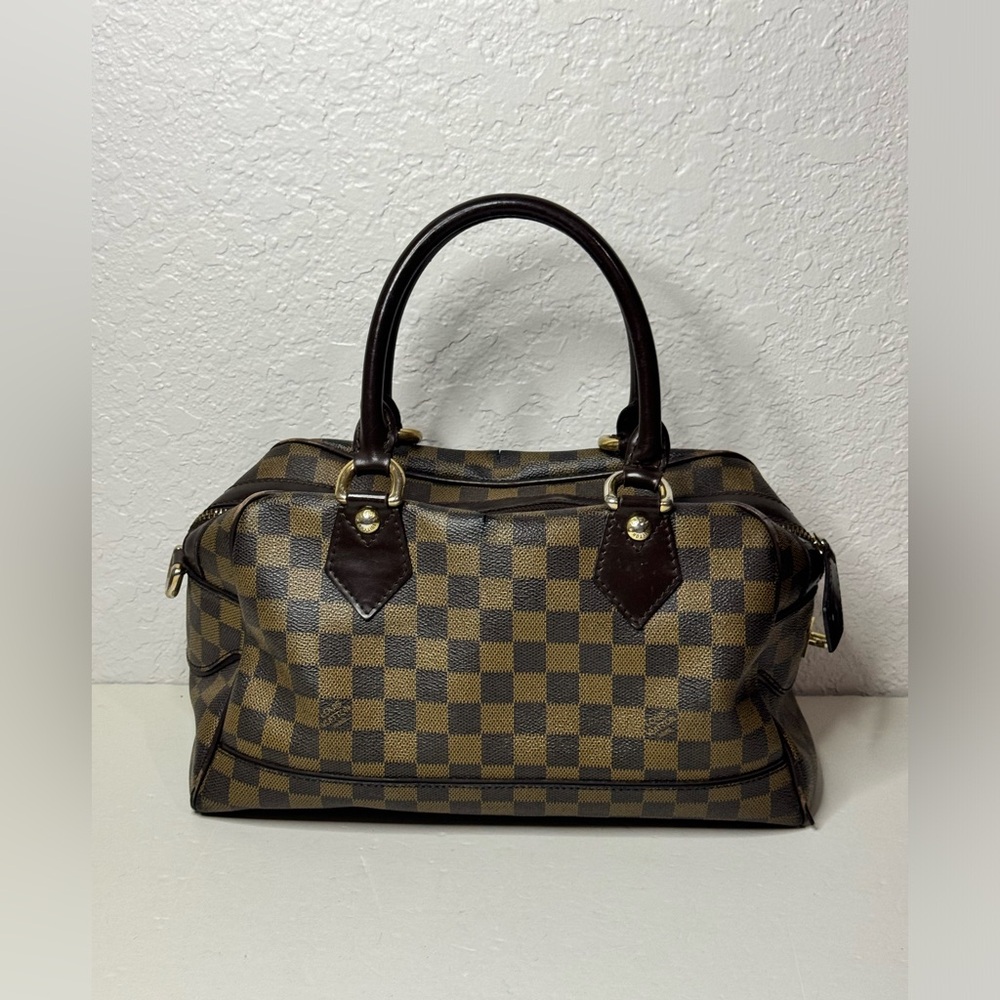 Louis Vuitton Brown Checkered Satchel